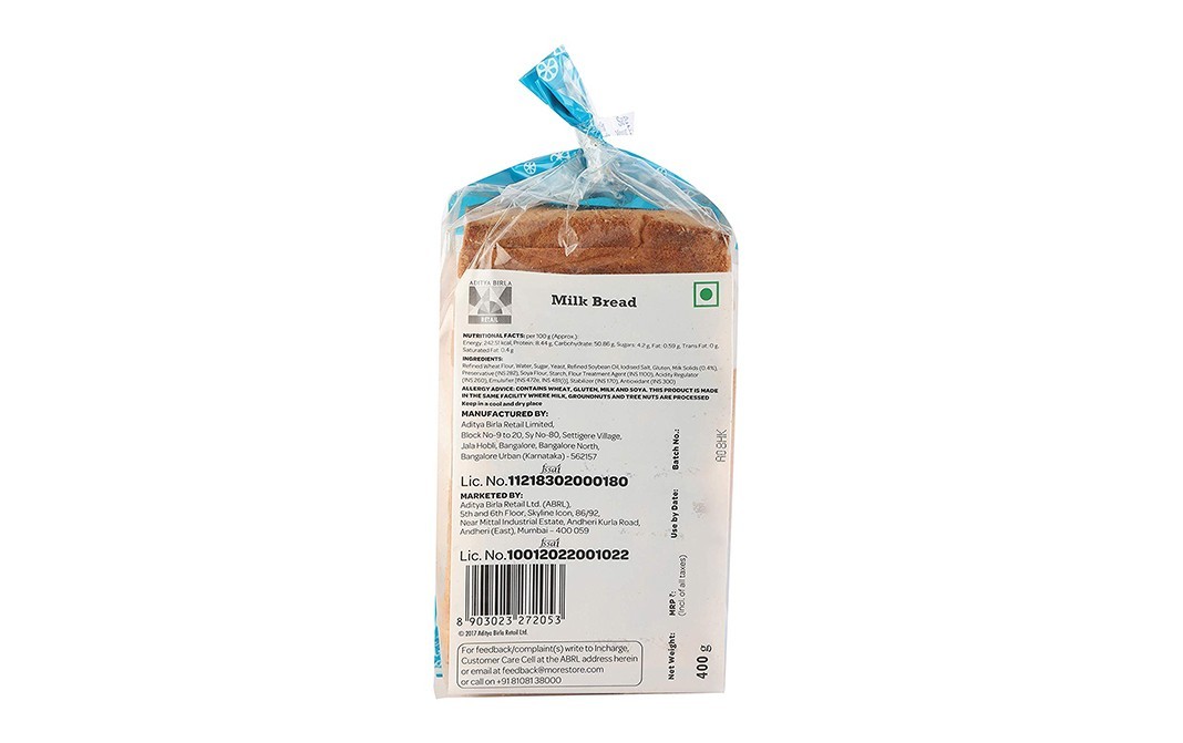 More Fresh Milk Bread    Pack  400 grams